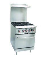 CHEFONIC Floor Standing Gas 4 Open Burner With Oven & Backsplash S24-5