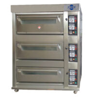 FRESH Stainless Steel Three Deck Six Tray Gas Food Oven / Ketuhar YXY-60SS