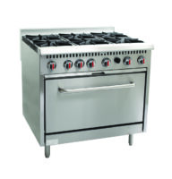 CHEFONIC Floor Standing Gas 6 Open Burner With Oven S36-6