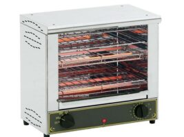 ROLLER GRILL Two Cooking Levels Electric Infrared Toaster / Mesin Panggang Roti BAR-2000