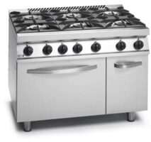 FAGOR Floor Standing Gas 6 Open Burner With Oven CG7-61 H