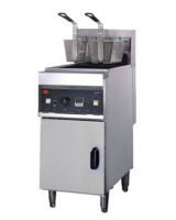 CN Single Tank Floor Standing Electric Fryer With Cabinet / Mesin Penggorengan (28L) EF28L