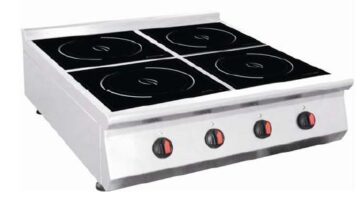 ECO KITCHEN Table Top Commercial Induction Quadruple Burners Range IND-E0P-L3500