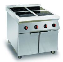 ECO KITCHEN Free Standing Commercial Induction Quadruple Burners Range With Cabinet IND-E30P-L3500*4U