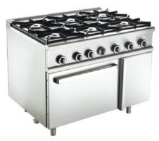 MSM Floor Standing Gas 6 Open Burner With Oven MSM-6-OV