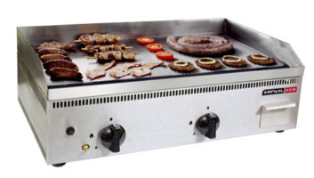 ANVIL Countertop Gas Half Ribbed Half Flat Top Griddle (750mm) FTA1750