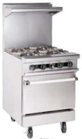 POWERLINE Floor Standing Gas 4 Open Burner With Oven (24″) PTMD24-4-1