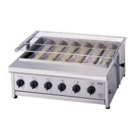 RINNAI Countertop 6 Burner Gas Infra-Red Griller RG-640F