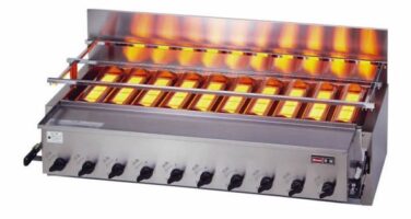 RINNAI Countertop 10 Burner Gas Infra-Red Griller RGA-410C