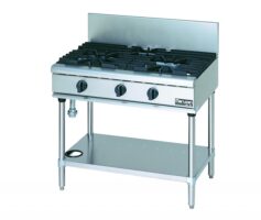 MARUZEN Power Cook Gas Table With Universal 3 Burner (900mm) RGT-0963C