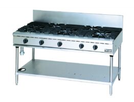 MARUZEN 5 Burner Power Cook Gas Table – Equipped With New Universal Burner (1500mm) RGT-1565C