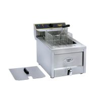 Roller Grill Single Tank Electric Counter Top Fryer/ Tangki Tunggal Elektrik Penggoreng Atas Meja